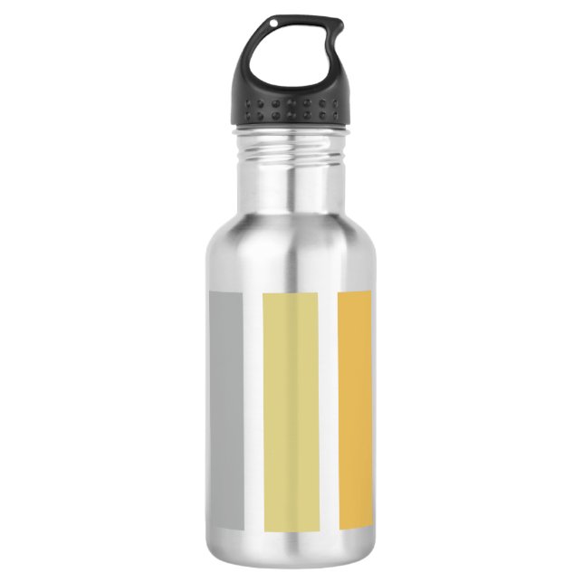 Gold Silver Bronze Metal Hues 532 Ml Water Bottle (Front)