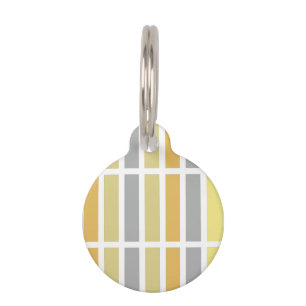 Gold Silver Bronze Metal Hues Pet Tag