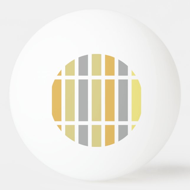Gold Silver Bronze Metal Hues Ping Pong Ball (Front)