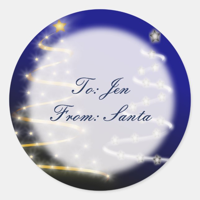 Gold & Silver- Classic Round Sticker (Front)