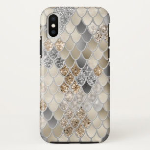 Gold Silver Gray Mermaid Scales Glam #1  Case-Mate iPhone Case