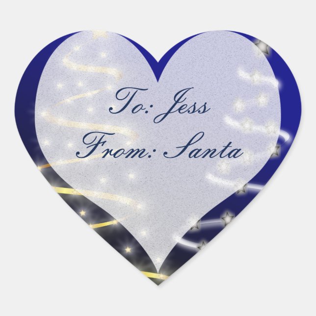 Gold & Silver- Heart Sticker (Front)