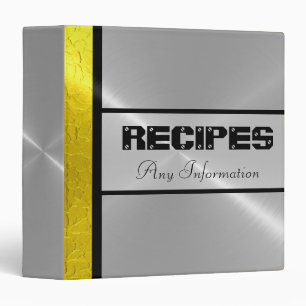 Gold Silver Shiny Stainless Steel Metal Binder