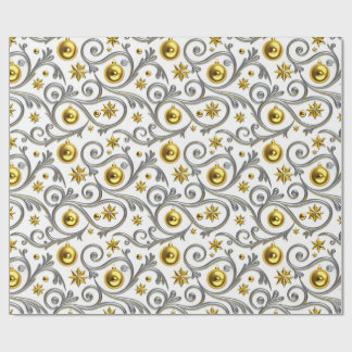 Gold & Silver Swirl Elegance Wrapping Paper