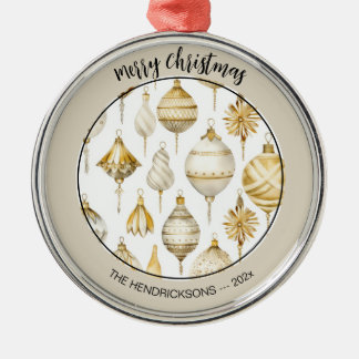 Gold Silver Vintage Ornaments Christmas Ornaments