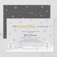 Gold & Silver Winter Wonderland Boy Baby Shower
