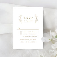 Gold simple elegance botanical wedding