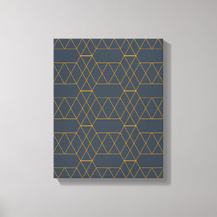 Gold, simple, modern, cool, trendy lines geometric canvas print