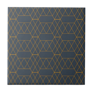 Gold, simple, modern, cool, trendy lines geometric tile