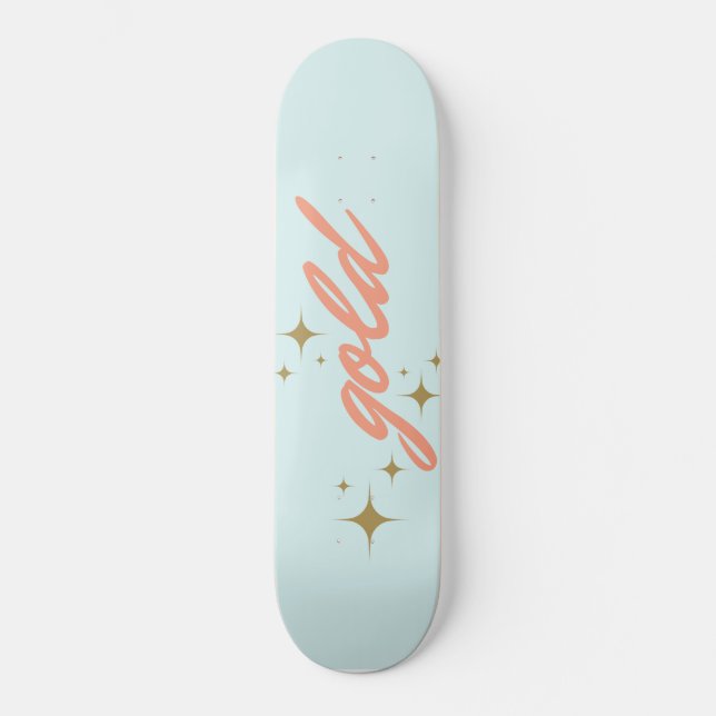 gold skateboard (Front)