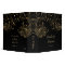 Gold Sketched Flowers on Black Photo Album