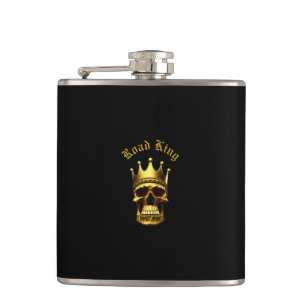 Gold Skull Flask