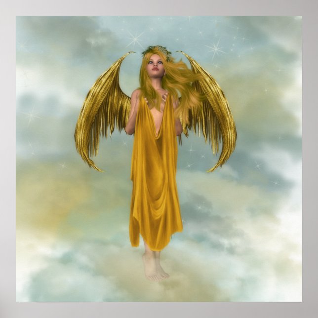 Gold Sky Angel Poster (Front)
