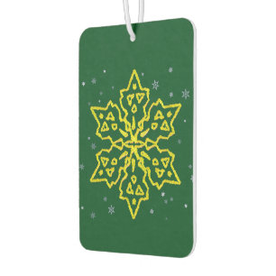 Gold Snowflake Air Freshener