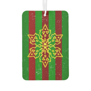 Gold Snowflake Air Freshener