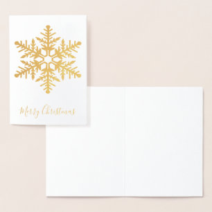 Gold Snowflake Foil Card