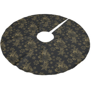 Gold Snowflake Tree Skirt