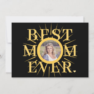 Gold soleil maman multi photo carte mère de fête