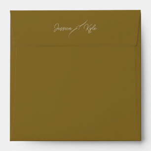 Gold Solid Stationery Coloured Envelope