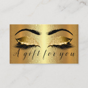 Gold Spark Gift Certificate Makeup artist Lashes