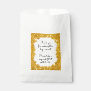 Gold Sparkle Candy Buffet Favour Bag