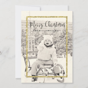 Gold Sparkle Christmas Cards