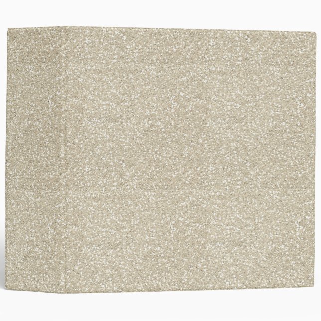 Gold Sparkle Faux Glitter Binder (Front/Spine)