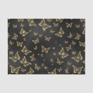 Gold Sparkle Glam Butterflies  Tissue Paper
