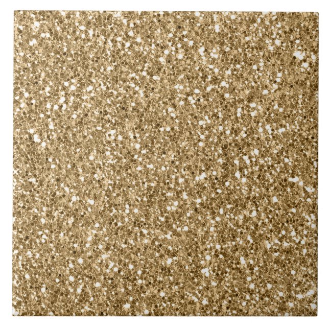 Gold Sparkle Glitter Tile (Front)