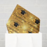 Gold Sparkle Graduation Elegant Custom Graduate