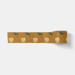 Gold Sparkle Graduation Satin Ribbon