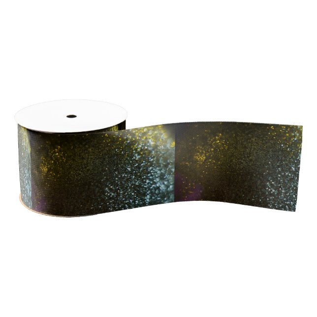 Gold Sparkle Grosgrain Ribbon (Spool)