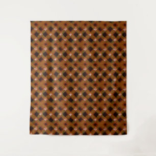 Gold Sparkle Harlequin Lattice Tapestry