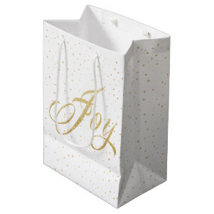 Gold Sparkle Joie Noël Sac cadeau