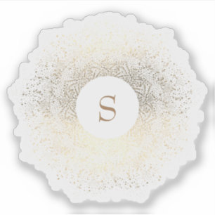 Gold Sparkle Monogram