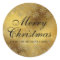 Gold Sparkle Snowflake Christmas Holiday Sticker