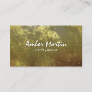 Gold Sparkle Texture Business Card