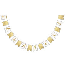 Gold Sparkle Zebra Print Polka Dot Banner drapeaux