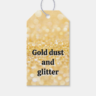Gold Sparkles Gift Tags