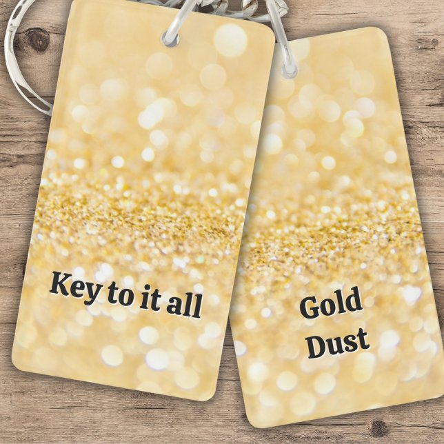 Gold Sparkles Keychain (Creator Uploaded)