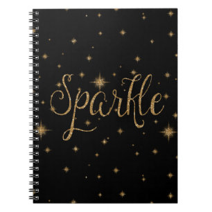 Gold Sparkles Notebook