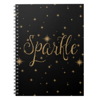 Gold Sparkles Notebook