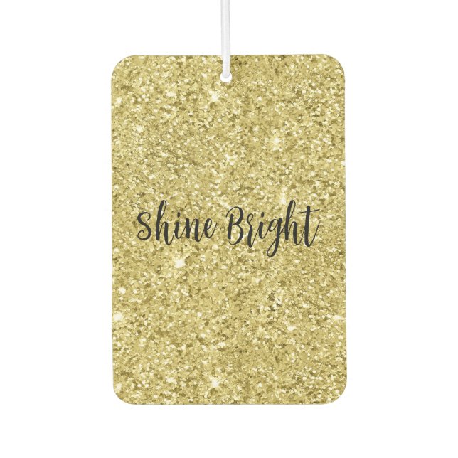 Gold Sparkling Glitter         Air Freshener (Front)