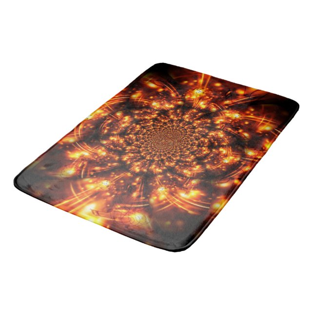 Gold Sparkling Lights Bath Mat (Angled)