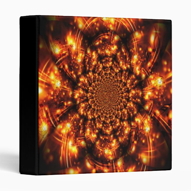 Gold Sparkling Lights Binder (Front/Spine)
