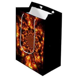Gold Sparkling Lights Medium Gift Bag