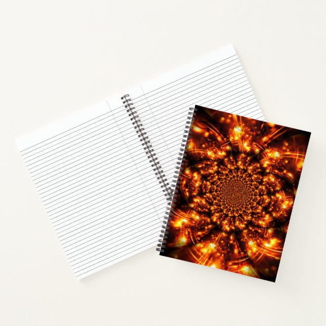 Gold Sparkling Lights Notebook (Inside)