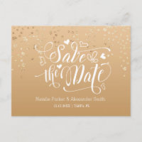 Gold Speckled | Save The Date