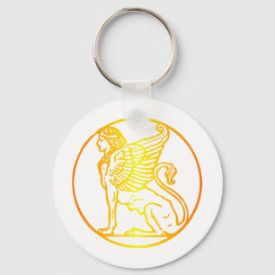 Gold Sphinx Keychain