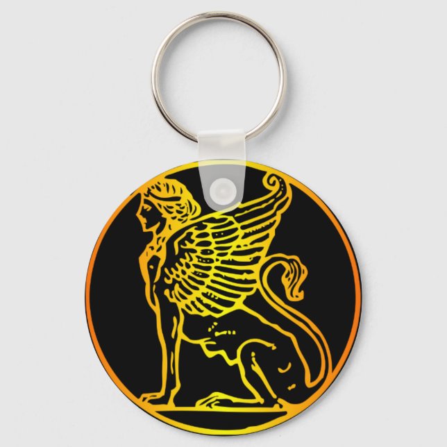 Gold Sphinx Keychain (Front)